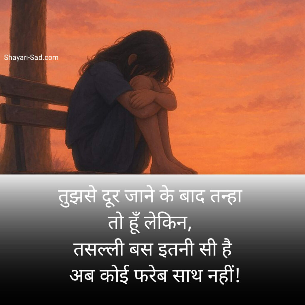 Alone Shayari 2 Lines in Hindi