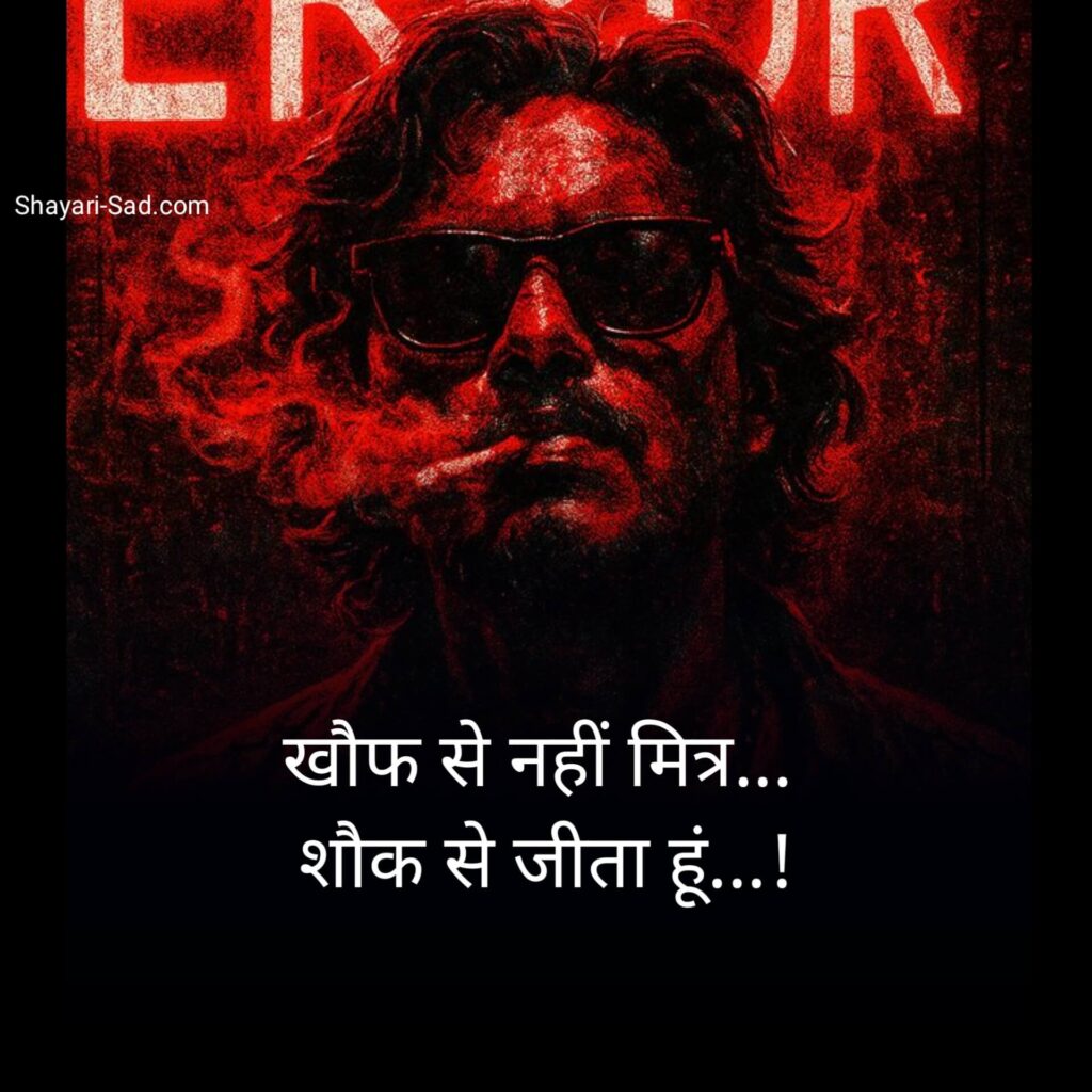 2 Line Attitude Shayari